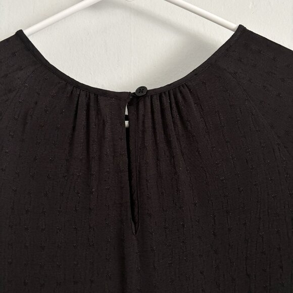 NEW Christy Dawn Black Long Sleeve Hudson Mini Dress Women’s Size XS/S Textured - Picture 8 of 9